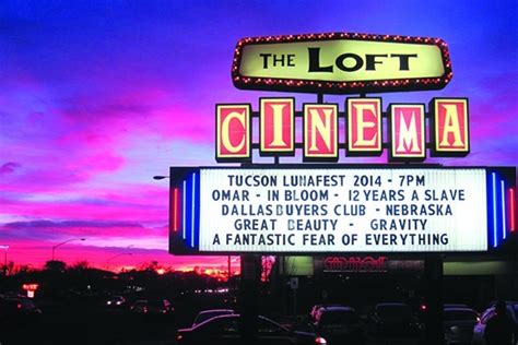 Loft tucson showtimes - Tucson; The Loft Cinema; The Loft Cinema. Read Reviews | Rate Theater 3233 E. Speedway Blvd., Tucson, AZ 85716 520-795-7777 | View Map. Theaters ... There are no showtimes from the theater yet for the selected date. Check back later for a complete listing. Please check the list below for nearby theaters: